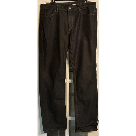 McDonalds Employee Uniform Black Jeans Pants Workwear Mens TAG 36-R Fits 36 x 32 - Picture 1 of 10